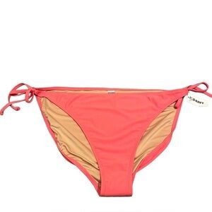 New Old Navy 2X Bikini bottoms Neon Coral Daylily NWT